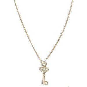 Sterling Silver Mini Key Necklace